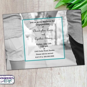 Verlobungsparty Einladung 5"x7" Holding Hands | Verlobungsparty | Hochzeit | Feiern | Einladungskarte | Druckbare | Druck zu Hause