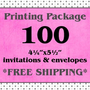 100 Recto, pleine couleur 4.25 « x5.5 » Invitations/annonces et enveloppes