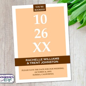Save the Date 5"x7" Mittel | Fotokarten | Save the Date | Hochzeit | Feiern | Einladungskarten | Druckbare | Druck zu Hause | Bunten