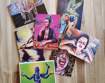 Fine Art Greeting Cards -- Empowering Women
