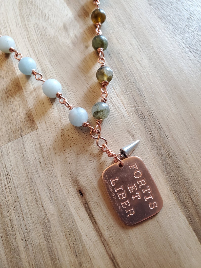 Fortis Et Liber Necklace