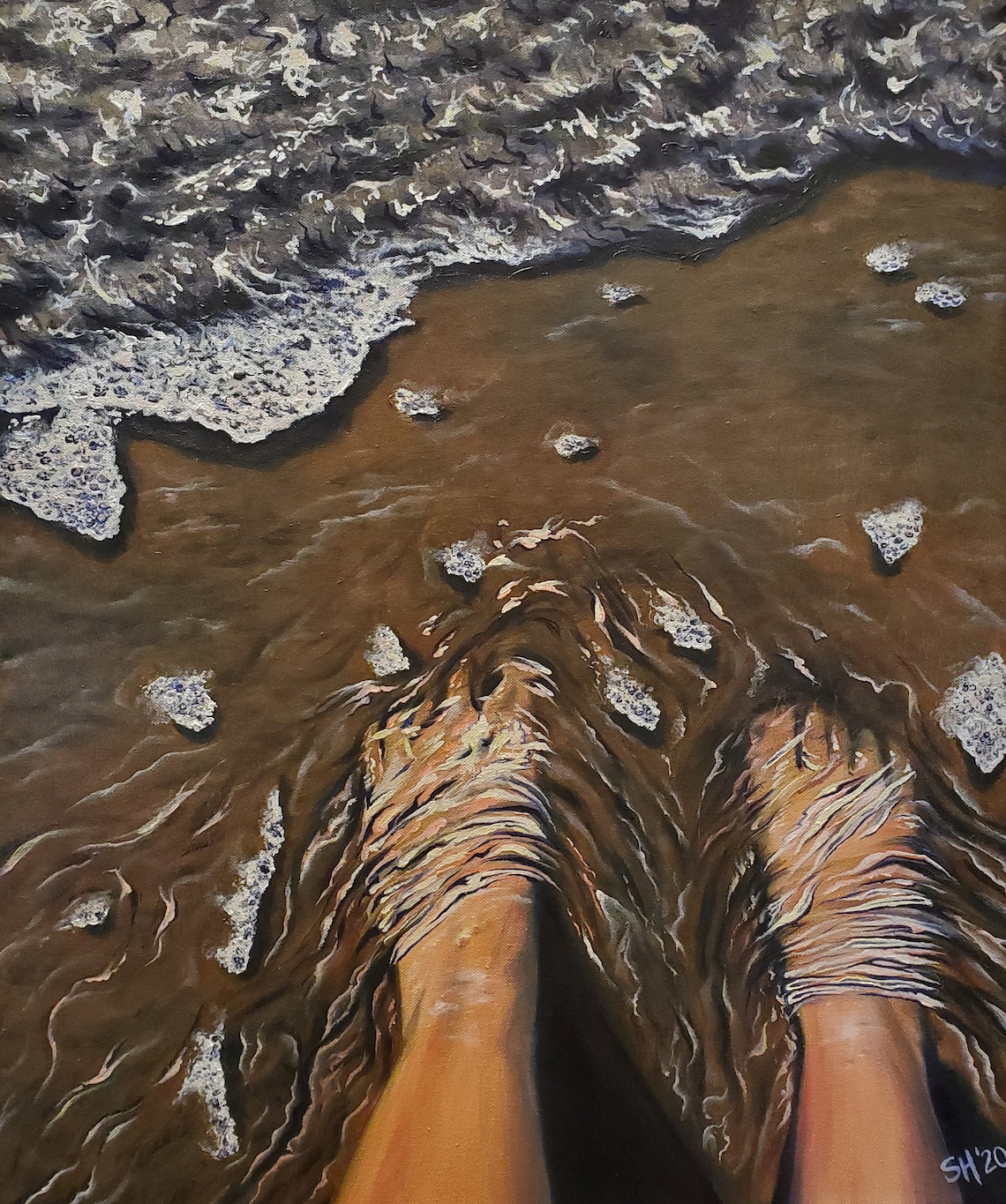 Salt to the Sea Canvas Giclee Print Etsy