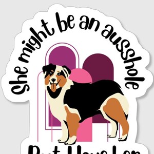 3 inch High-quality Aussie Dog Vinyl Sticker