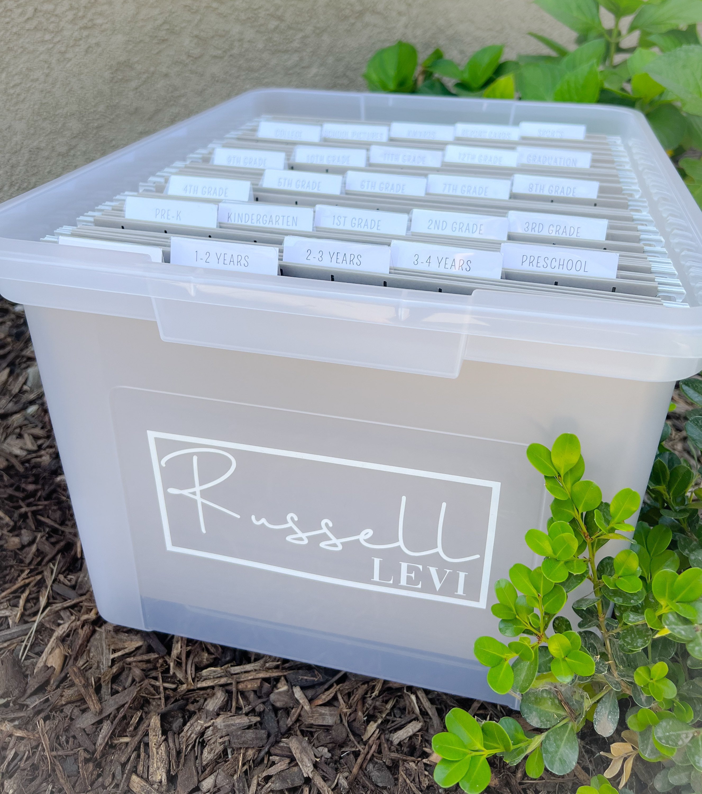 Kids File Box , Milestone Tote , Memory Box , Organization School Box ...