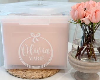 Kids File Box , Milestone Tote , Memory Box , Organization School Box , baby file box , milestone box , keepsake box , kit