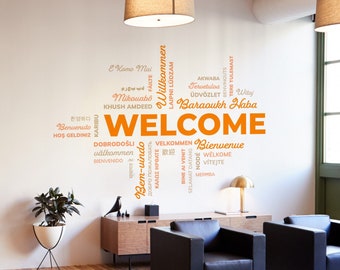 Welcome Office Wall Decal, Welcome Decal, Office Wall Art, Office Decor, Office Wall Decor, Office Decals, Motivational Art
