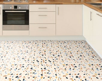 Peel and Stick Decal Portuguese Pastel Vinyl Floor Tile Sticker Panel Carreaux Vinyl Floor Tile Sticker Floor decals