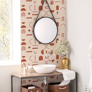 Boho Terracotta Tile Decals - Self-Adhesive Wall & Floor Tile Stickers - PACK OF 12