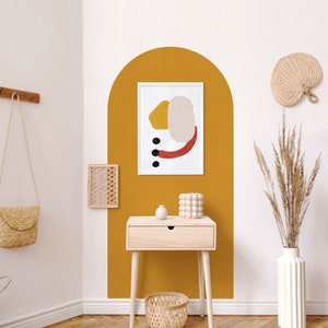 Wandtattoo Bogen - Kinderzimmer Wanddekor, Boho Innenwandkunst, modernes Bauernhaus Dekor, schälen und kleben, abnehmbar, Wandaufkleber