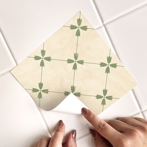 Portuguese Azulejo Tile Decals - Self-Adhesive Wall & Floor Tile Stickers - PACK OF 12