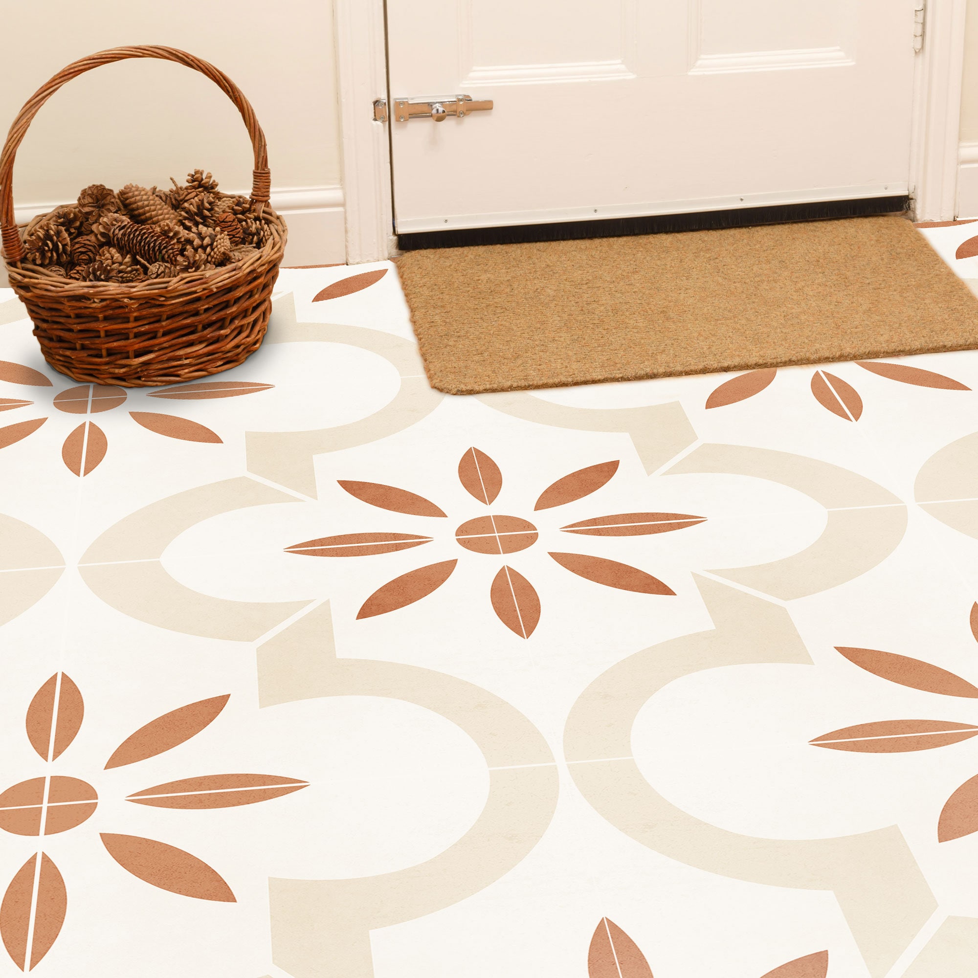 Granada Duo Tile Decals - Peel and Stick Vinyl Tile, Peel Stick Floor Tile, Kitchen Tile Sticker, Bathroom Vinyl Tile Decal - PACK OF 12