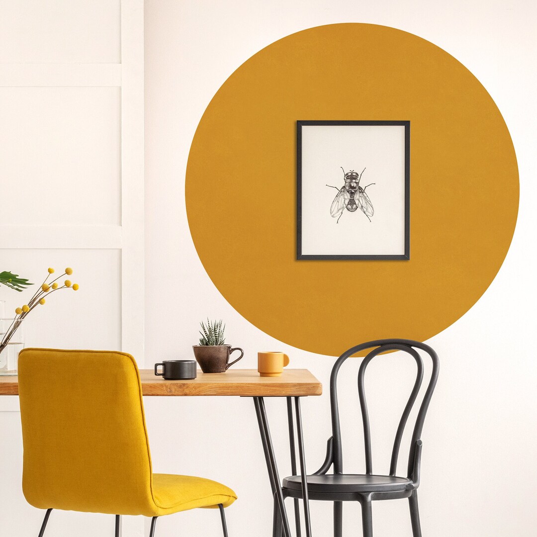 Removable Circle Decal, Boho Decor, Color Circle Wall Sticker, Color