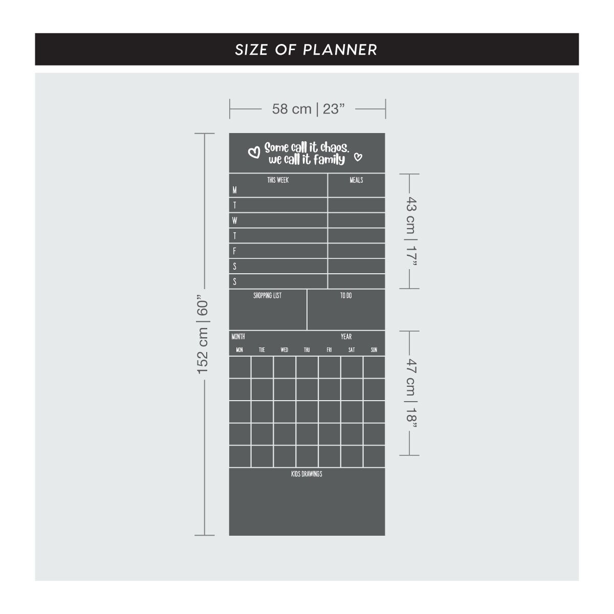 family-monthly-wall-planner-chalkboard-planner-kitchen-wall-etsy