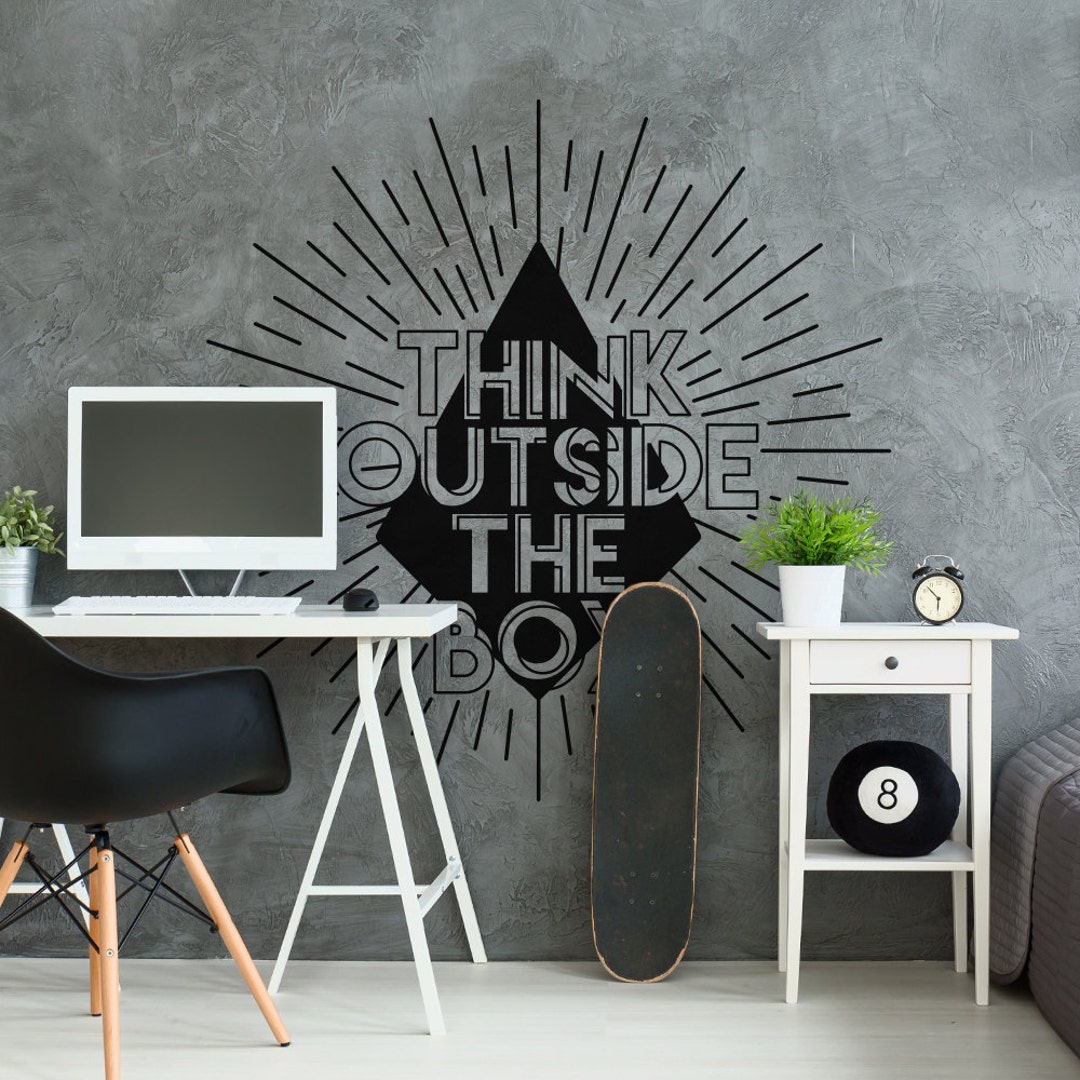 Think the Box Wall Decal Sticker Office Wall Decal - Etsy