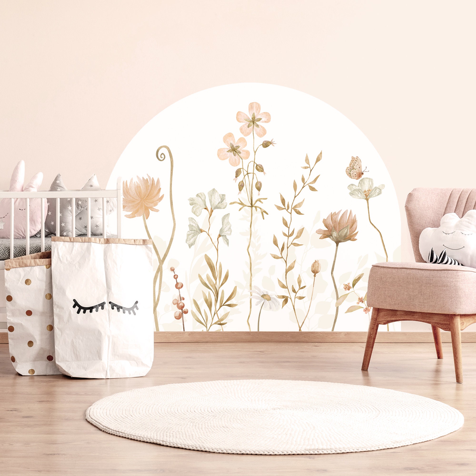 Spring Time Headboard Sticker, Bed Arch Sticker, Headboard Wall Decal ...