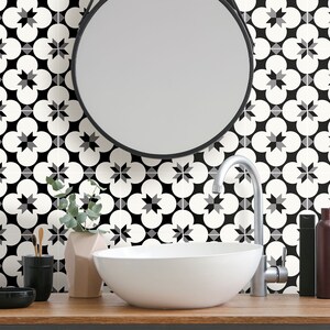 Malaga Fliesenaufkleber: Schälen und Aufkleben Vinyl-Fliesenaufkleber - 12 Stück