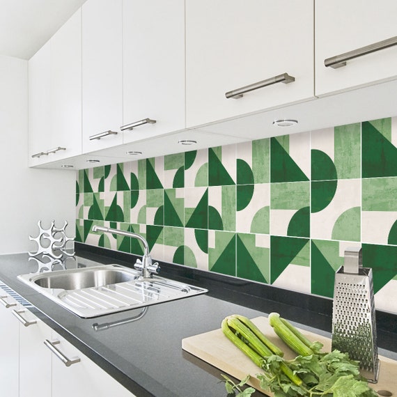 Green self adhesive wall cheap tiles