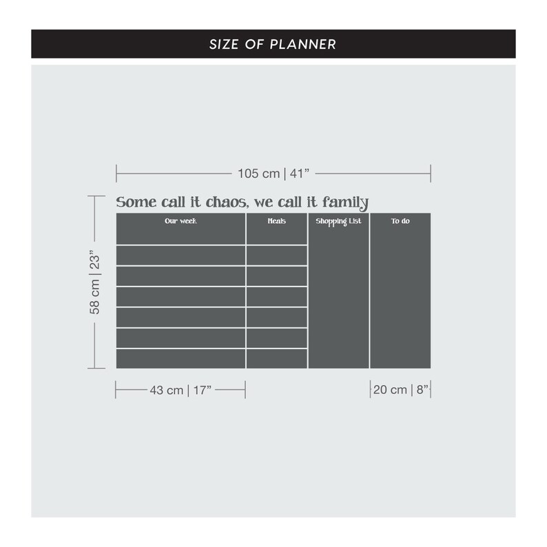 family-weekly-wall-planner-chalkboard-planner-kitchen-wall-etsy