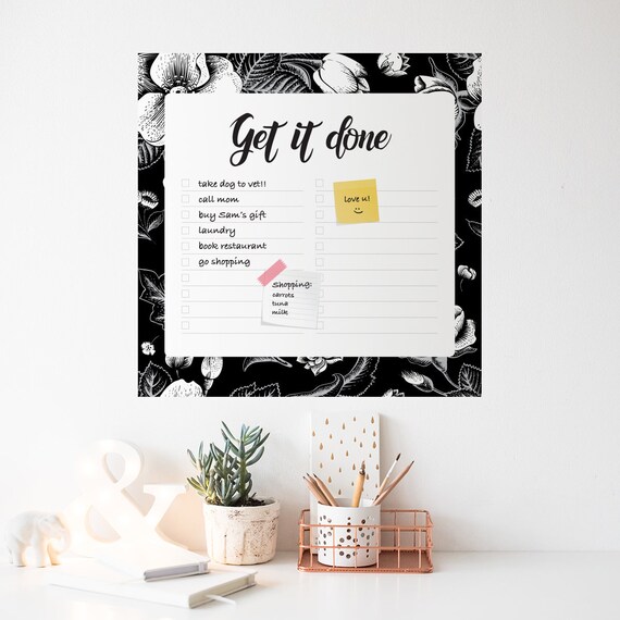 Self adhesive whiteboard Wall Decal Wall To Do List Whiteboard Get it