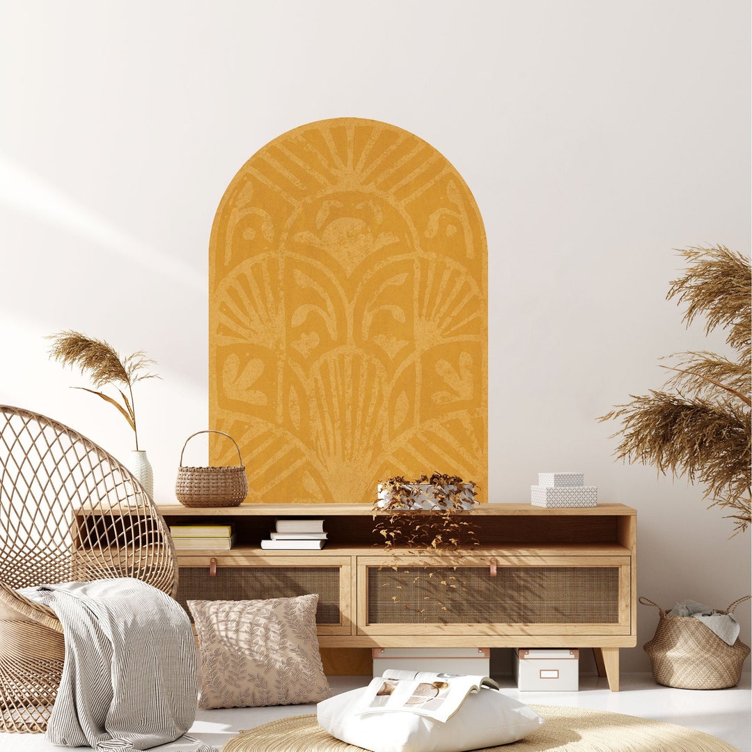 REMOVABLE Fabric Ethnic Boho Arch Removable Wall Decal - Peel & Stick ...