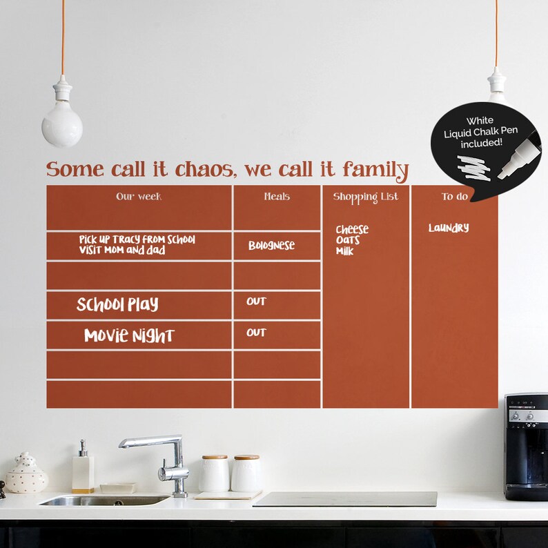 family-weekly-wall-planner-chalkboard-planner-kitchen-wall-etsy