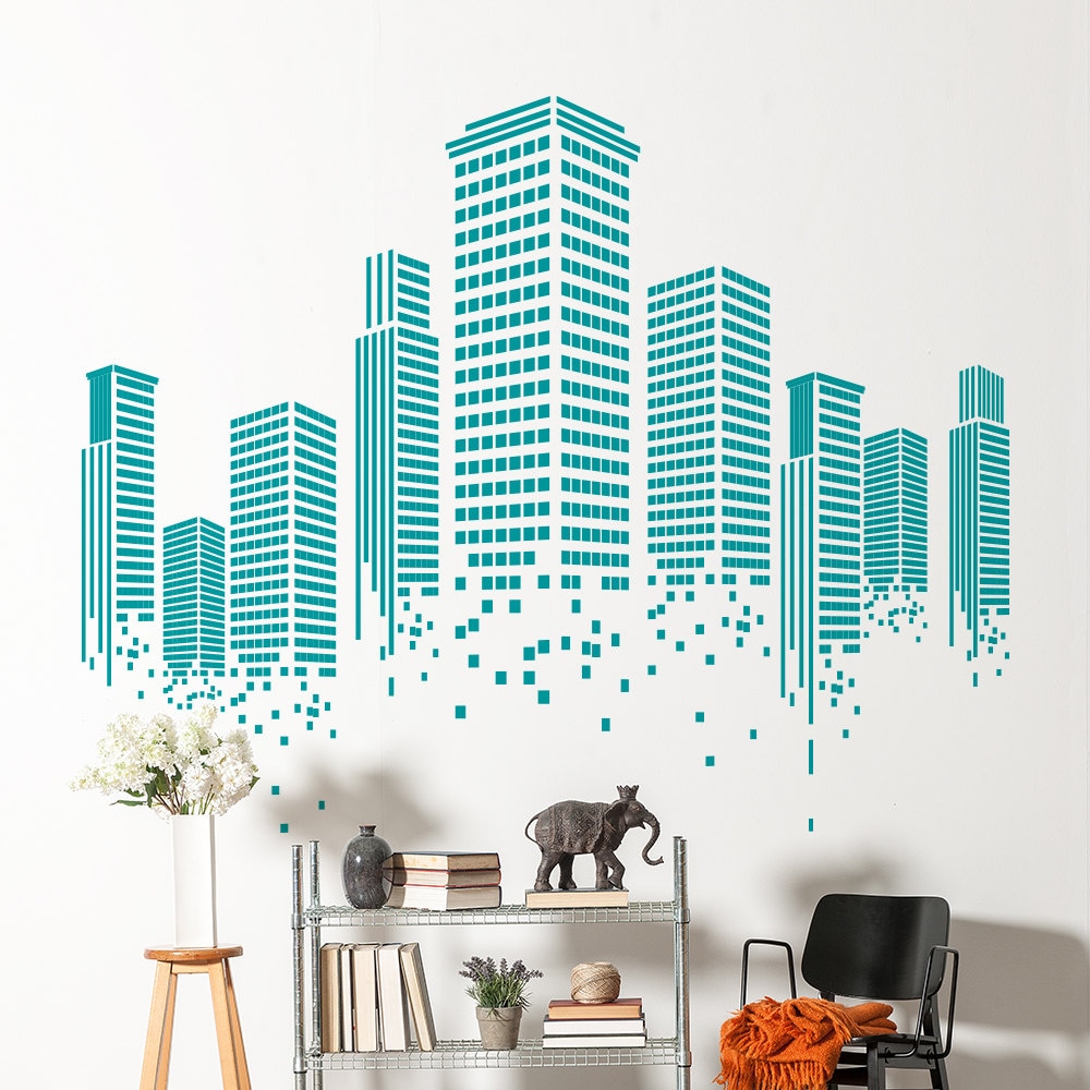 Urban Wall Sticker Office Wall Decal Wall Graphics Vinyl Etsy