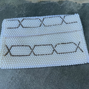 60&#39;s Vintage Hand Beaded Clutch Bag / Hand Made & Beaded in Japan / Bags by Susan  / Evening Purse / Wedding Clutch