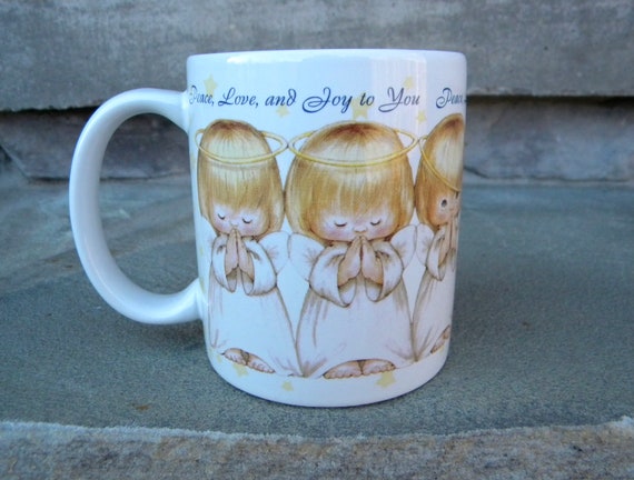 Hallmark Angels mug Peace Love joy mug coffee cup