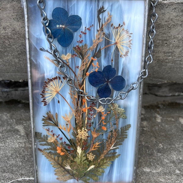 Pressed Flower Stained Glass Etsy