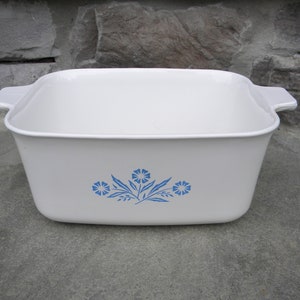 Corning Ware Cornflower Blue Petite Pan / P-4-B / Rectangular Baker / Small Baker / Small Bake Pan