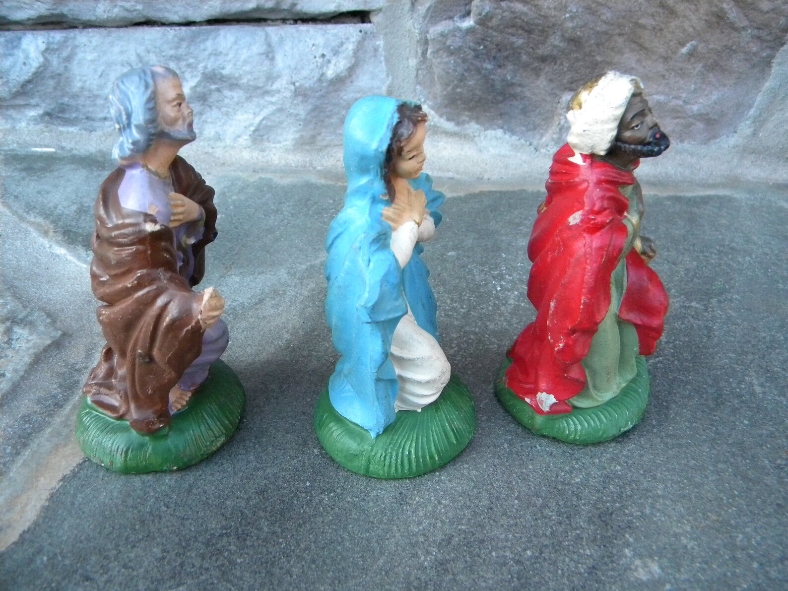 60's Vintage Fontanini Figurines / Mary Joseph Wise Man Etsy