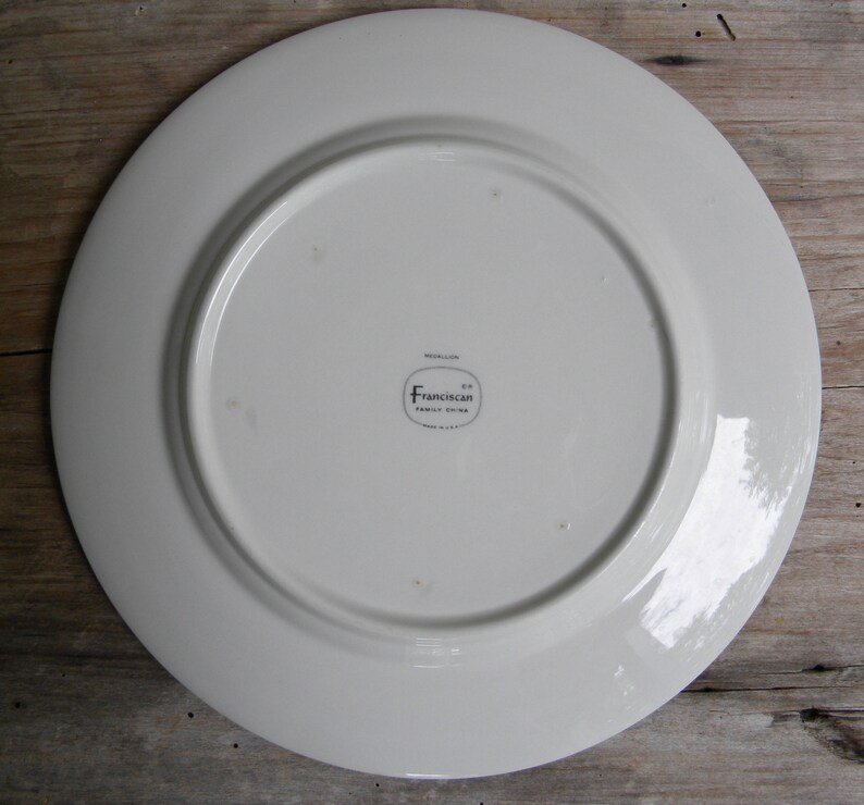 Franciscan Medallion Blue Dinner Plates / Set of 3 / Etsy