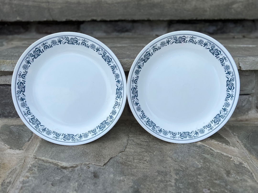 Corelle Old Town Blue Dinner Plates / Set of 2 / Corning Blue Onion ...