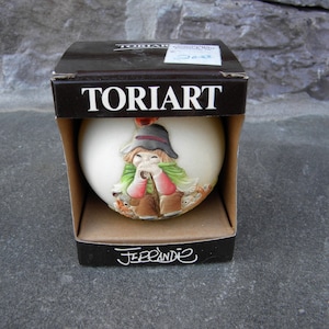 1985 ANRI Ferrandiz Christmas Ornament / Made in Italy / Schmid Collection / Tenth in Series