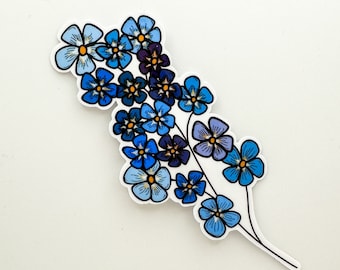 Forget Me Nots Flowers Vinyl Sticker