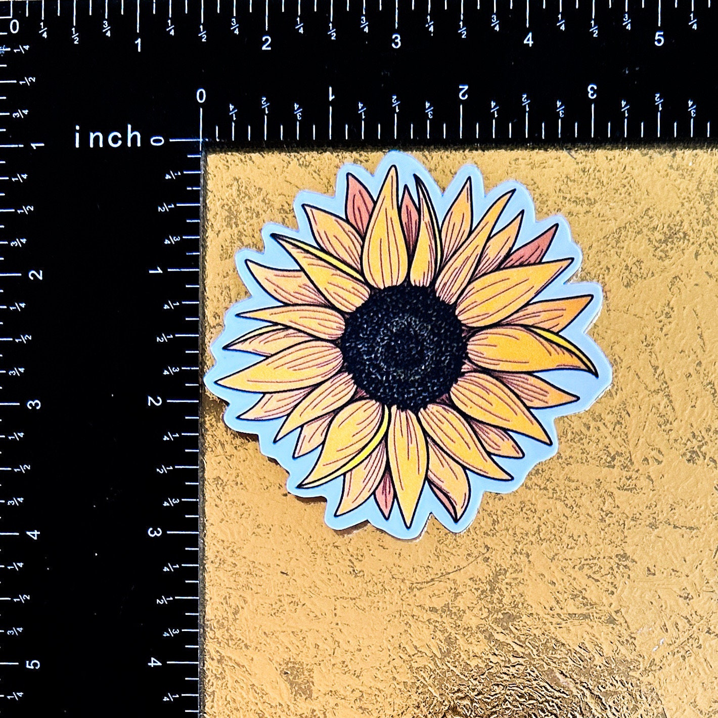 Sunflower Vinyl Sticker - Etsy