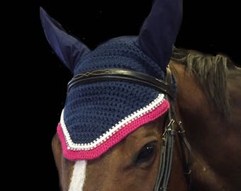 Custom "Original" Horse Fly Bonnet/ Handmade Equestrian Fly Veil