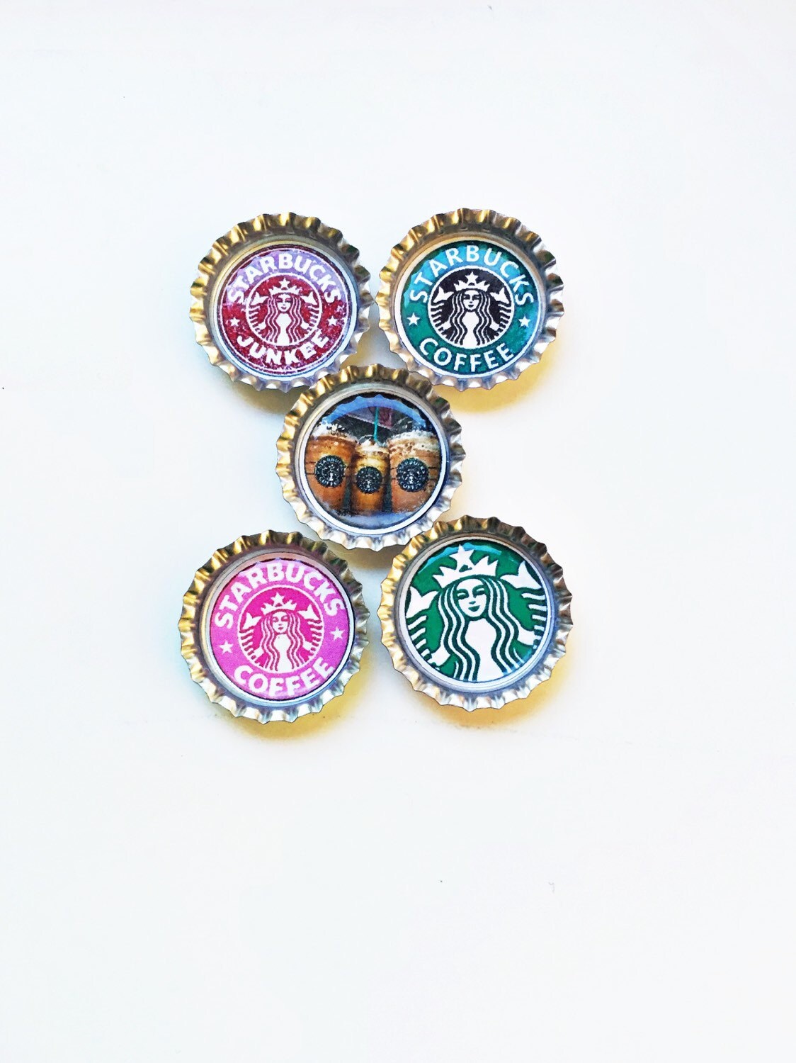 Starbucks Bottle Cap Set of 5 Etsy
