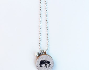 Elephant Cork Necklace