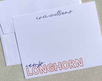 Notecards | Camp Longhorn Stacked