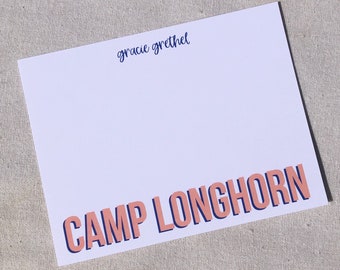 Camp Notecards | Block Shadow