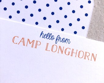 Camp Notecards | Hello from Camp!