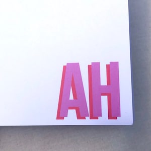 Notepads | Bright Block Monogram