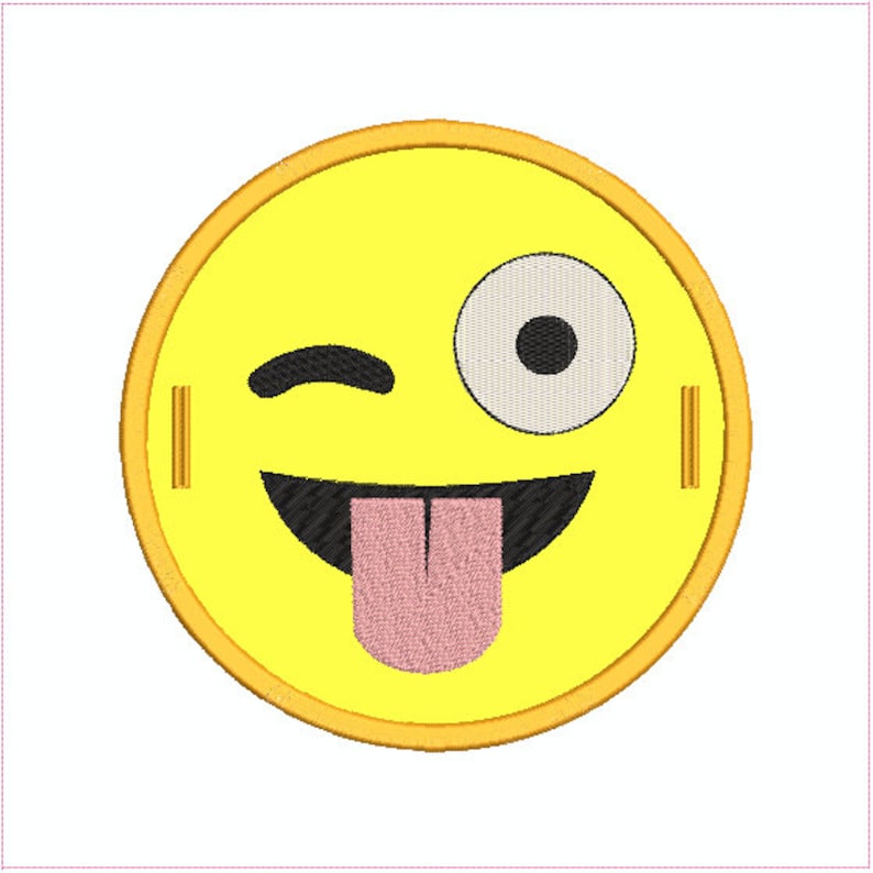 Emoji Banner Applique Machine Embroidery Design 5 Designs Etsy