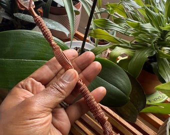 Quartz & Aragonite Copper Wand Spinner: Handmade Crystal Healing Tool