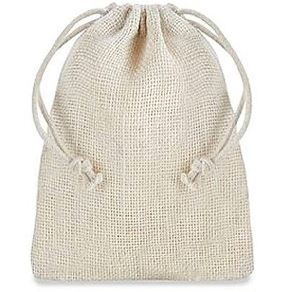 Burlap Bags with Drawstring - 4 x 6", Ivory for washing with a soap nuts, rustic favor bags are popular at outdoor weddings...