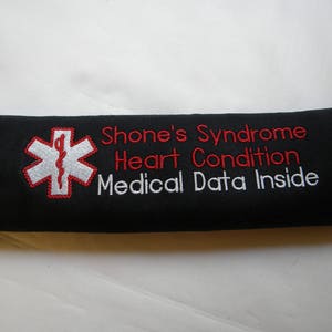 Medical Alert Seat Belt Cover, Alzheimers, Medical Alert Seat Belt, Seat Belt Cover, Medical Information Tag, Diabetic ID Tag, Medical Tag image 7