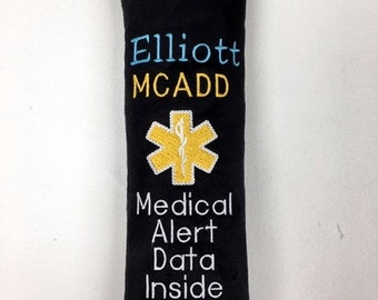 Metabolic Disorder, Adrenal Insufficient, Special Needs, Diabetic Medical Alert, Autism, Seat Belt, Seat Belt Wrap, Medical Info, Medical ID