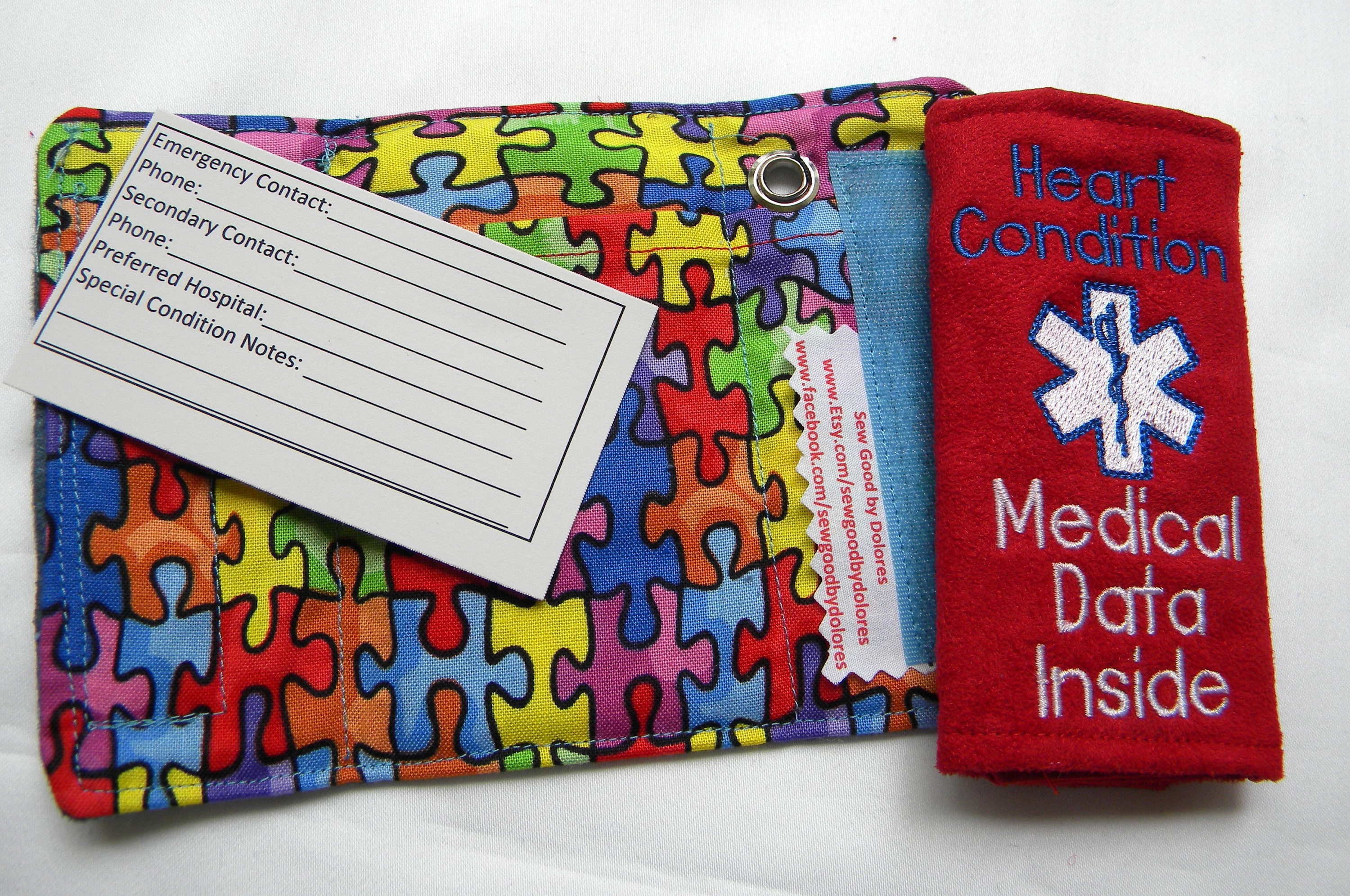 Backpack Medical Alert Medical Alert Purse Tag Medical Etsy Canada