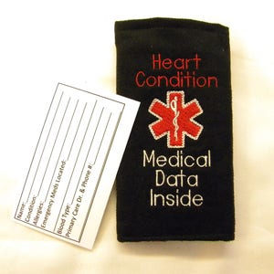 Backpack Medical Alert, Medical Alert Purse Tag, Medical Information Tag, Medical Information Key Tag, Medical Alert Bicycle Tag, Medical ID image 5
